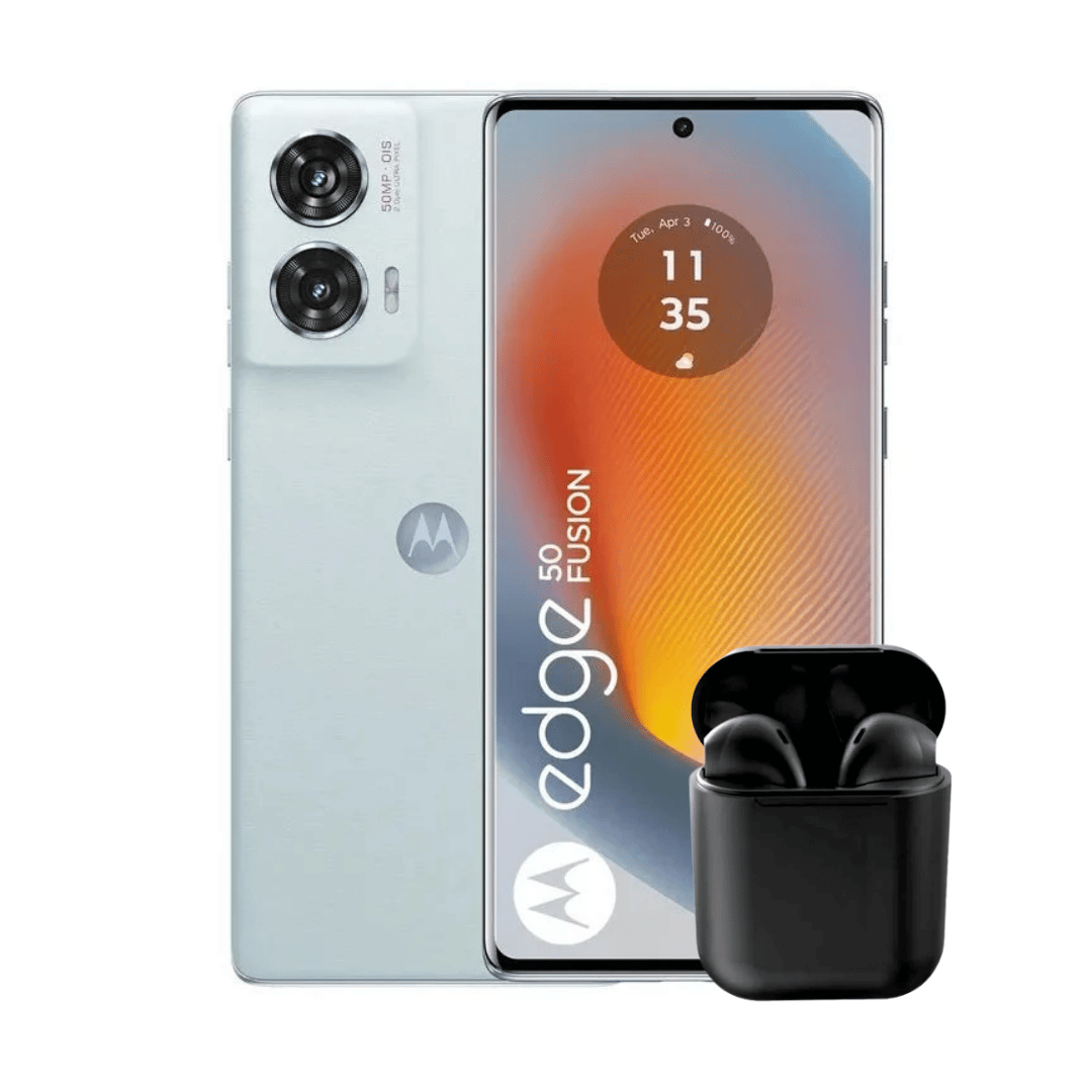 MOTO EDGE 50 FUSION 256GB AZUL CLARO + AUDÍFONOS INALÁMBRICOS INPODS